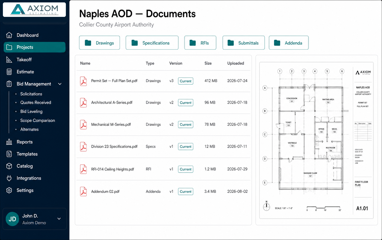 Drawings & documents